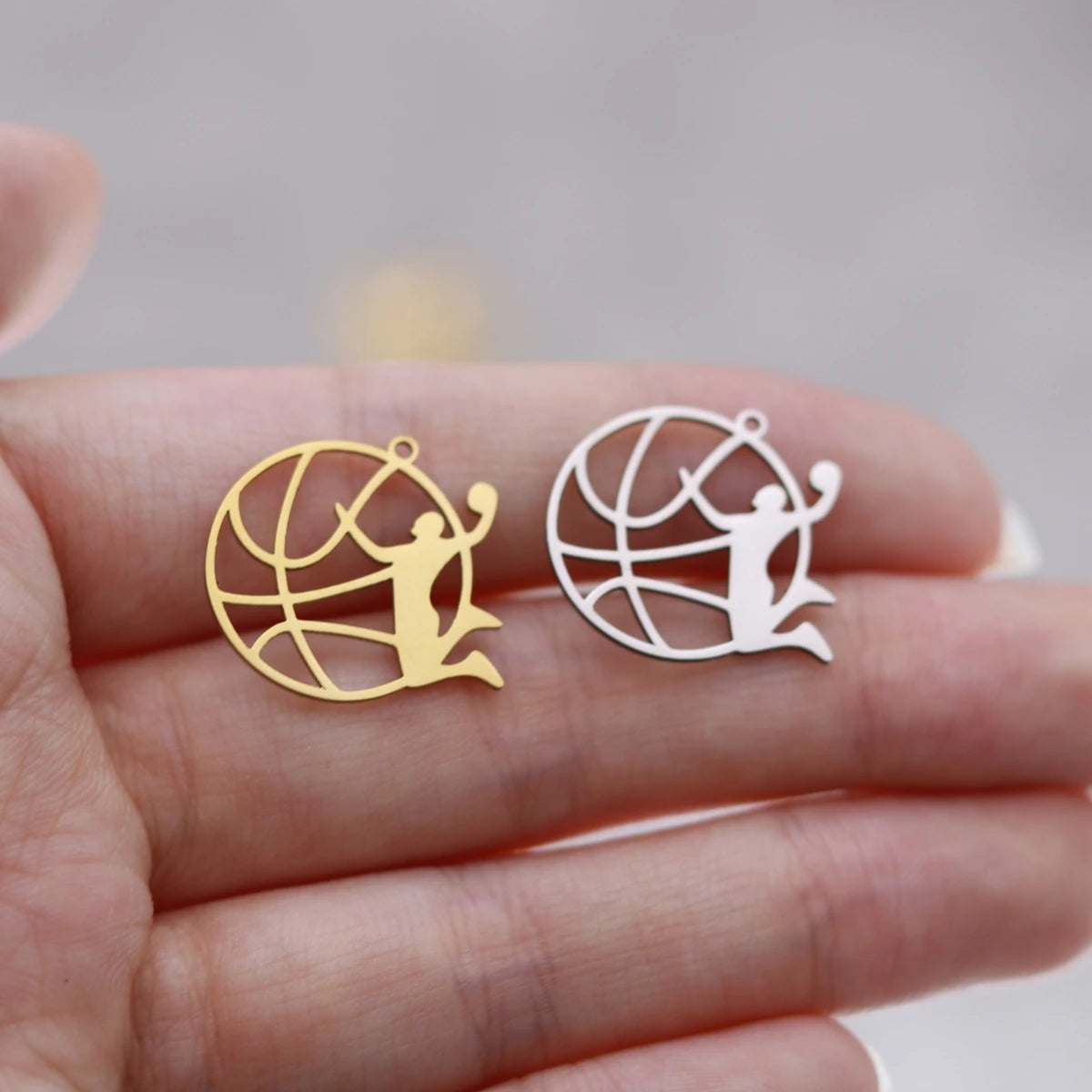 3pcs Glasses Charms DIY Earring Necklace Bracelet Unicycle Love House Hamsa Hand Lotus Flower Pendant For Jewelry Making