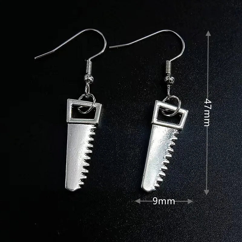 Earrings for Women Girls Drop Dangle Teens Charm Gift Party Simple Punk Cool Halloween Skull Cross Horror Skeleton Death Bat - Charlie Dolly