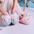 New Arrival Christmas Present Fuzzy Slippers Creative Funny Women Plush Warm Cotton Shoes Stupid Cute Alpaca Cozy Home Slides - Charlie Dolly