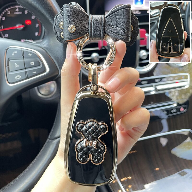 Car Remote Key Case Cover Shell Fob for Changan CS75PLUS CS55PLUS  CS35 PLUS  Eado UNI-T Oushang X5 X7 EV Keychain Accessories - Charlie Dolly