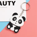 Cute Elephants Pandas Cows Cartoon Resin Keychain Pendant Fashion Couples Car Keyring Charms Women Bag Ornaments Accessories - Charlie Dolly