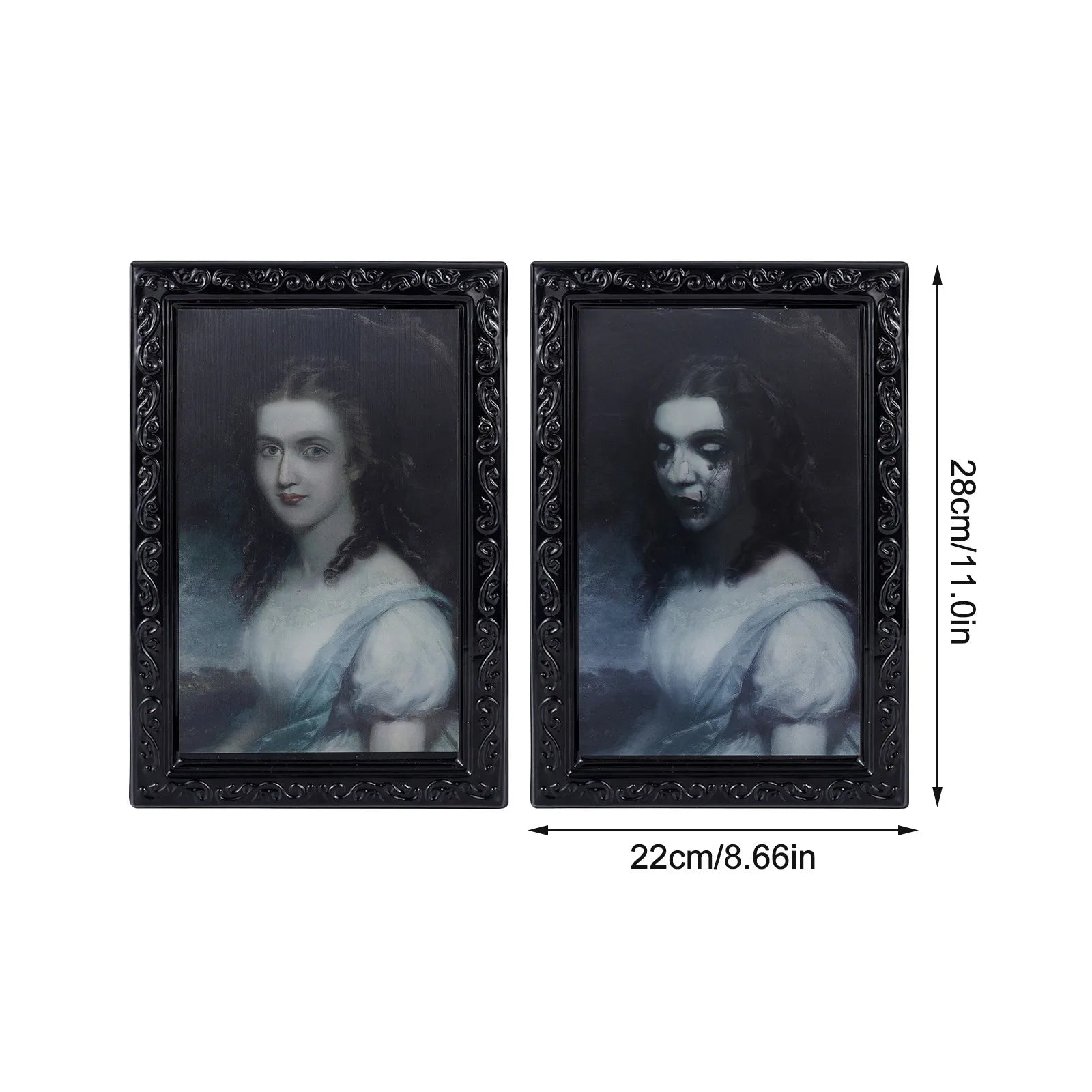 2024 New Horror Picture Frame Lens 3d Face Changing Horror Portraiture Haunted Weird Party Supplies Gifts CumpleañOs Decoracion - Charlie Dolly