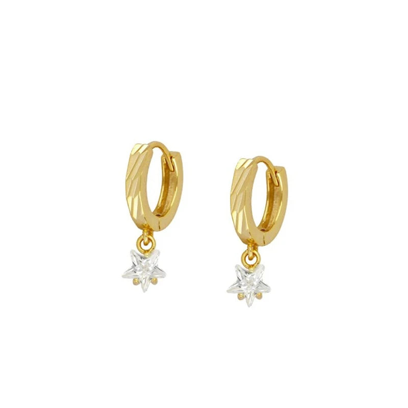 ISUEVA Gold Plated Hoop Earrings Set for Women Retro Boho Piercing Ear Cuffs Stud Drop Dangle Earrings 2023 Jewelry Accessories
