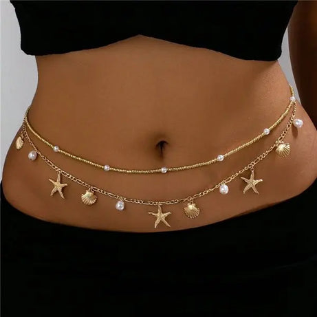 Tassel Starfish Shell Boho Body Chain