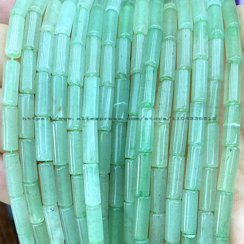 4x13mm Tube Natural Stone AA Lapis Lazuli Loose Spacer Beads for Jewelry Making Diy Bracelet Charms Earrings Accessories