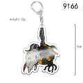 Anime EVA Keychain Cute Q Version Characters Cartoon Print Acrylic Key Chain Ring Holder Bag Charm Classic Jewelry Teens Gift - Charlie Dolly