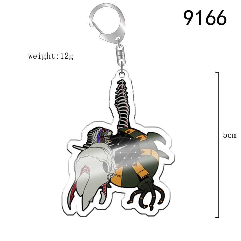 Anime EVA Keychain Cute Q Version Characters Cartoon Print Acrylic Key Chain Ring Holder Bag Charm Classic Jewelry Teens Gift - Charlie Dolly