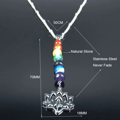 7 Chakra Lotus & Flower of Life Pendant, Sacred Geometry Necklace or Earrings