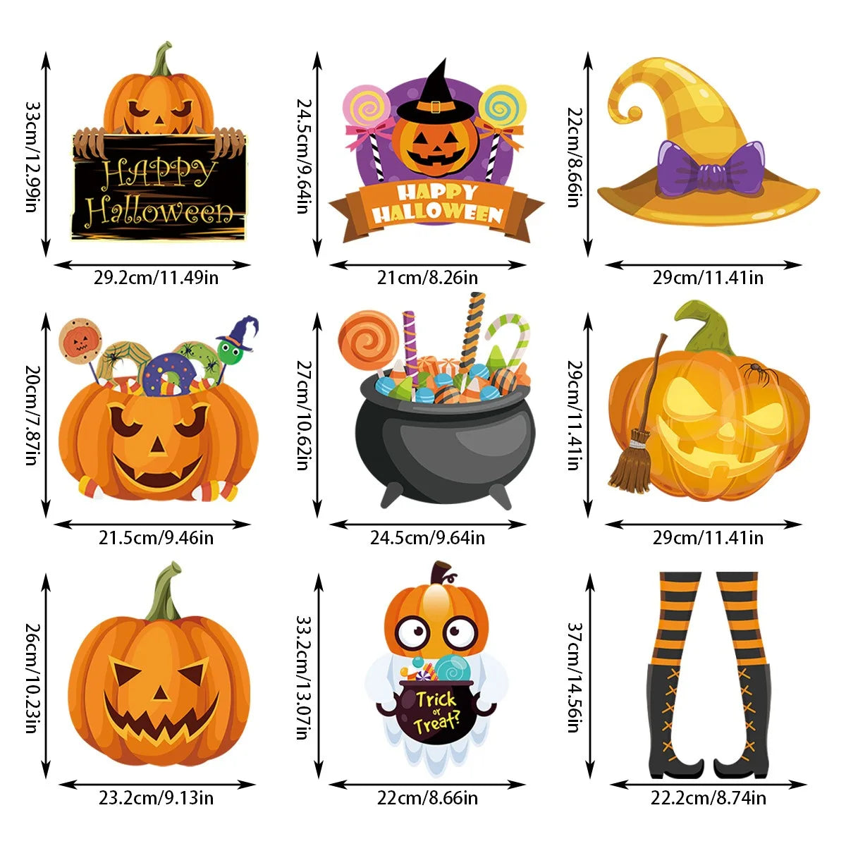 Halloween Party Decoration Pumpkin Magic Hat Door Hanging Ghost Festival Scene Decoration Pendants Happy  Halloween Day 2024 - Charlie Dolly