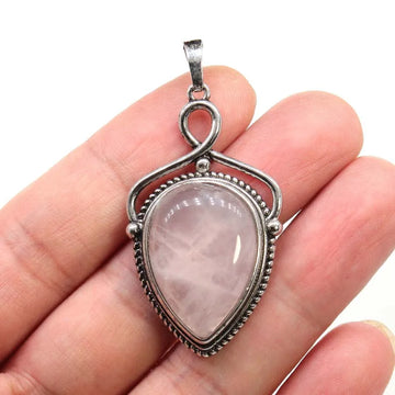 Women's Natural Crystal Stone Water Drop Pendants For DIY Necklace Amethyst Rose Quartz Lapis Lazuli Boho Men Jewelry Making