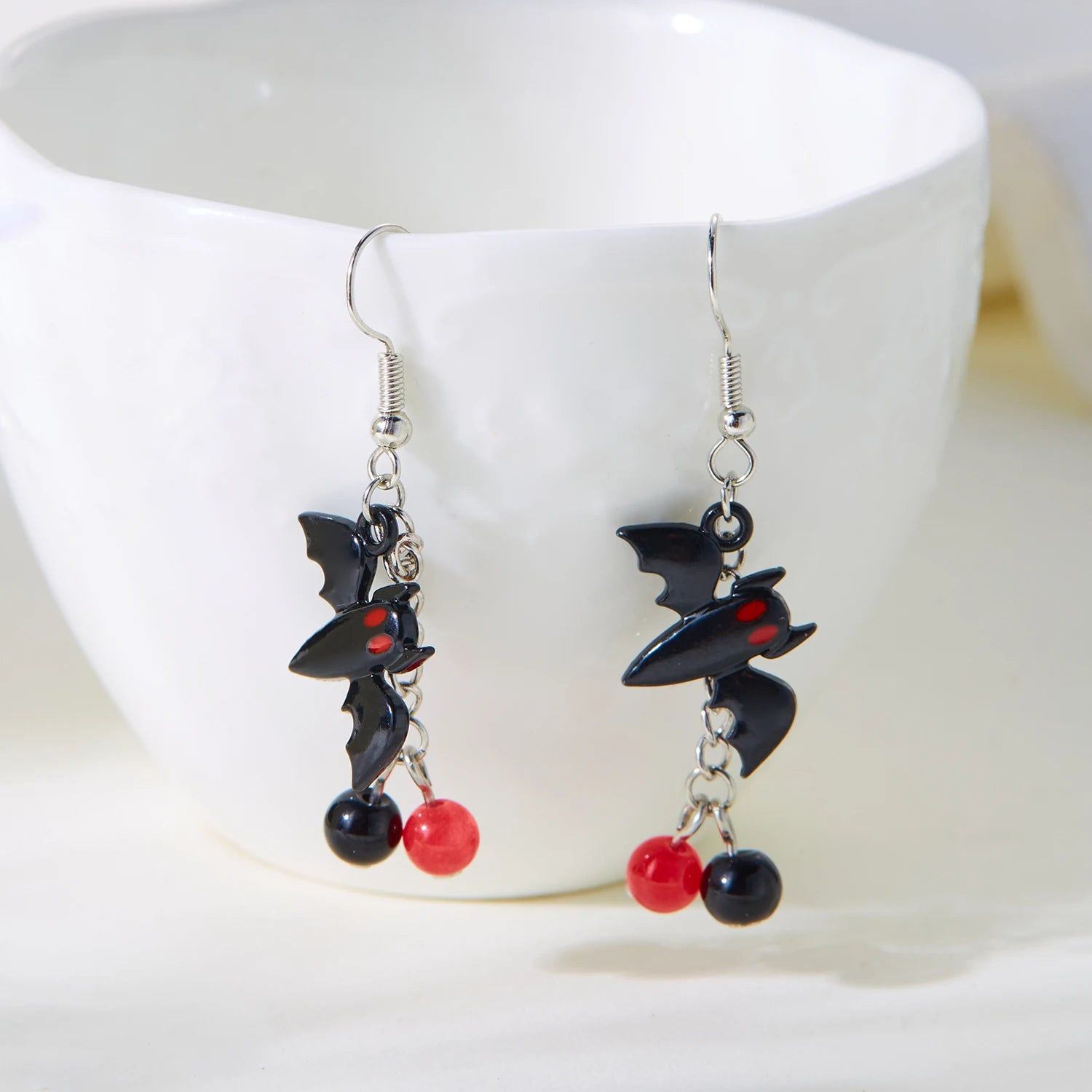 Cute Halloween Dangle Ghost Stud Earrings for Women Fashion Bat Spider Web Cat Pumpkin Star Drop Ear Jewelry Statement Bijoux - Charlie Dolly