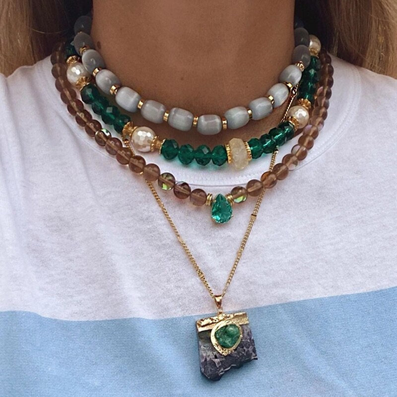 Luxury Mens Jewellery evil eye Pendant Necklace Men Classic Necklace Jewelry Gift Jewelry for Women Collares Para Mujer Quartz - Charlie Dolly