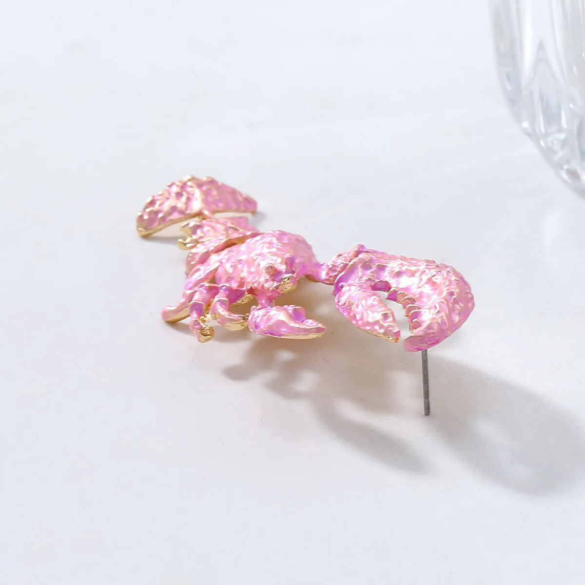 Women Casual Boho Jewelry High Quality Enameled Metal Lobster Drop Earrings Trend Summer Beach Holiday Party Accessories Gift