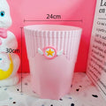 Creative Pink Waste Bin Anime Card Captor Sakura Plastic Trash Can Kawaii Cartoon Home Office Desktop Garbage Storage Basket New - Charlie Dolly