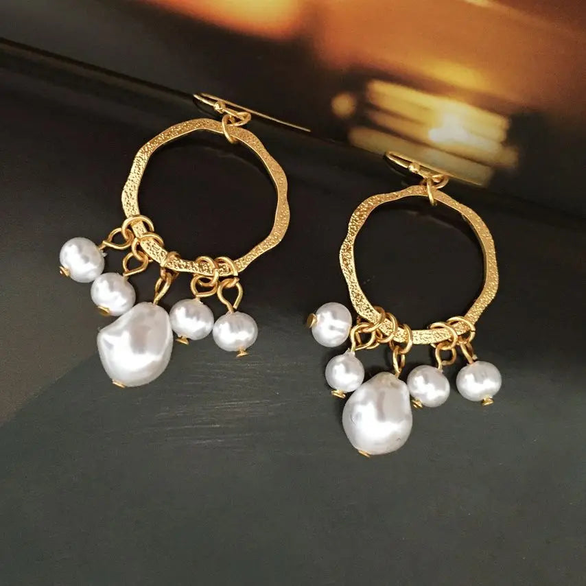 Boho Irregular Pearl Earrings For Women Ear Clip Earring Women Jewelry Gift Mujer Accessories