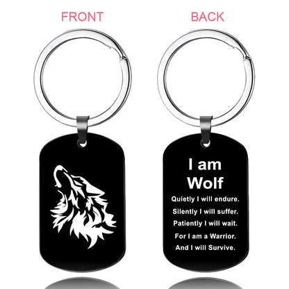 Wolf Friends Key Chains Keyring Keychain Fashion Jewelry Key chain Family Christmas Graduation Gift