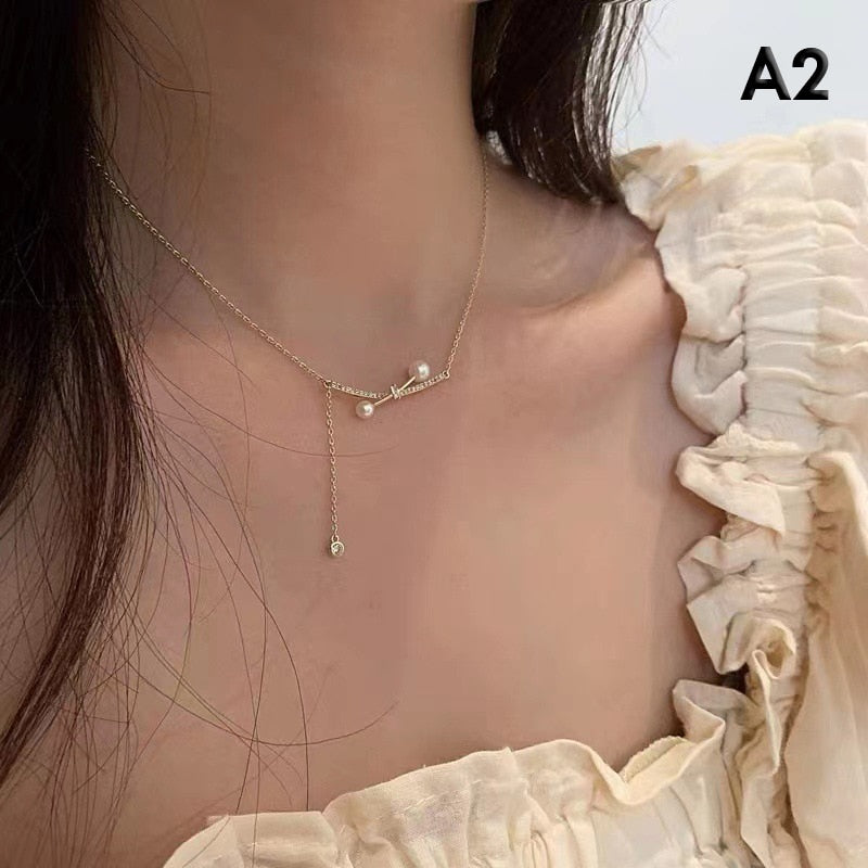 Gold Color Necklace Artificial Chokers Necklace Woman Planet Bridal Wedding Necklaces Link Chain Pendant Girls Jewelry - Charlie Dolly