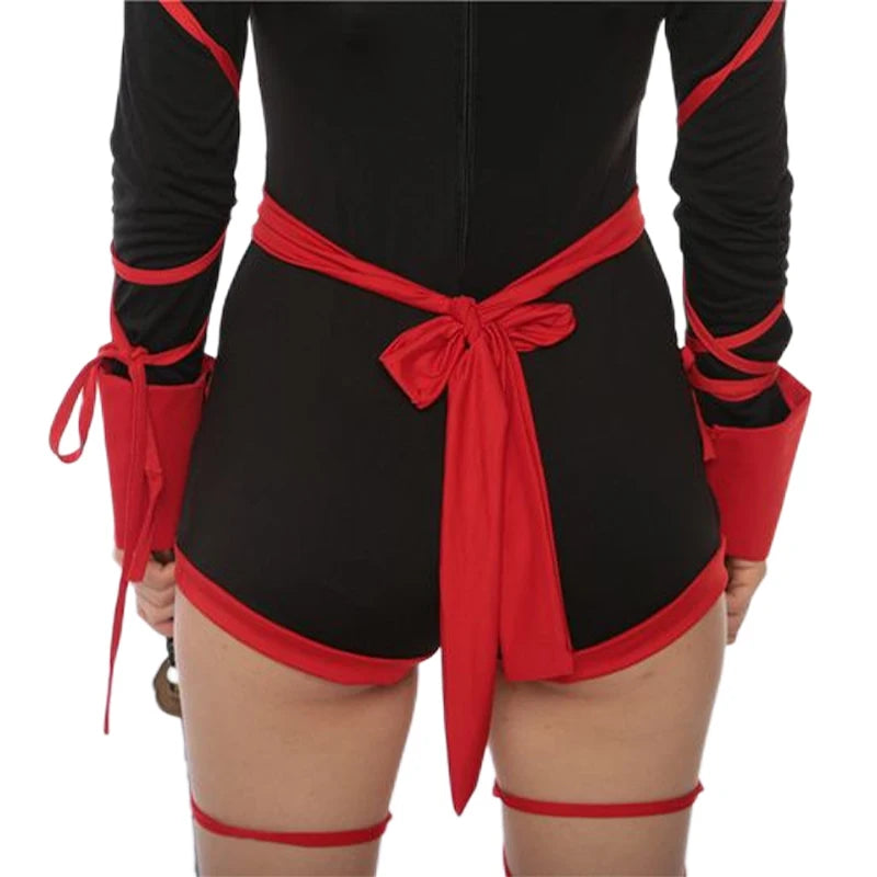 Women Sexy Ninja Costume Anime Dragon Samurai Ninja Cosplay Jumpsuit Uniform Sexy Suit Female Adult Halloween costume - Charlie Dolly