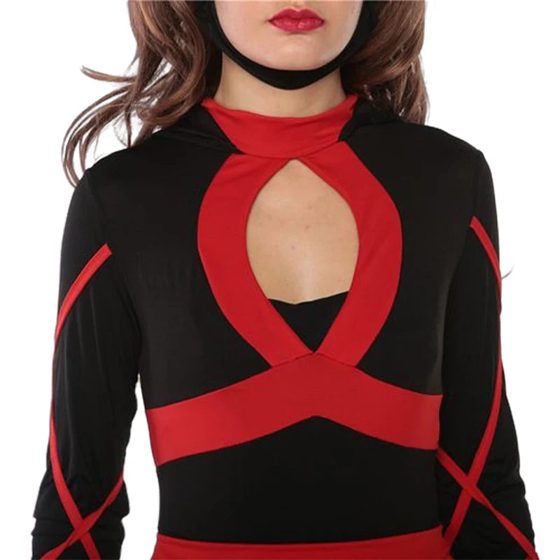 Women Sexy Ninja Costume Anime Dragon Samurai Ninja Cosplay Jumpsuit Uniform Sexy Suit Female Adult Halloween costume - Charlie Dolly