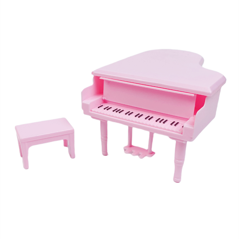 Hot Sale Cute Kawaii Pink 10 Items/Lot Miniature Dollhouse Furniture Accessory Kids Toys Kitchen Cooking Things For Barbie Game - Charlie Dolly
