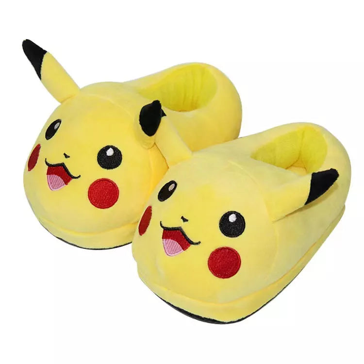 Anime Pokemon Pikachu Kawaii Soft Toys Adult Children Warm Slippers Home Indoor Slippers - Charlie Dolly