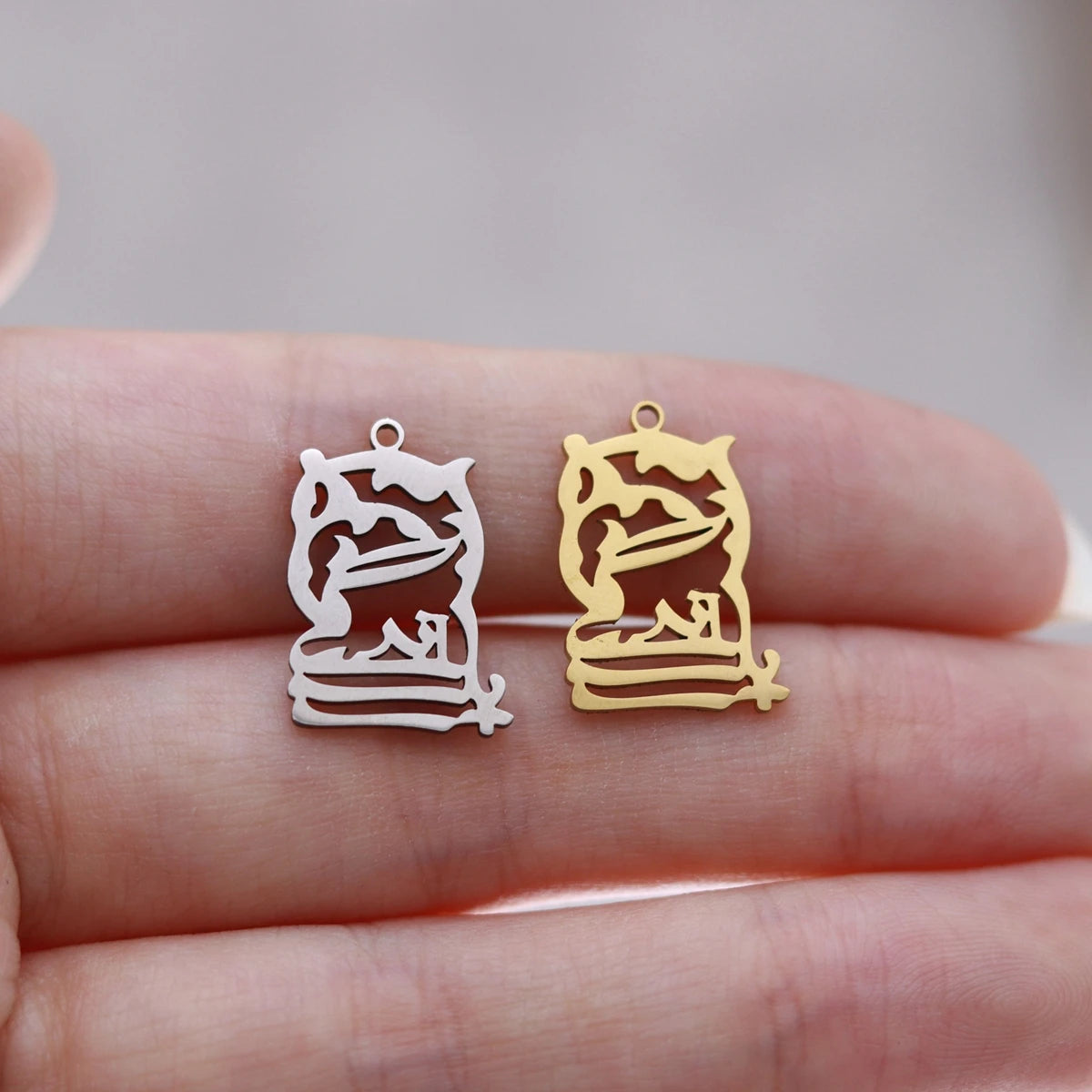 3pcs Glasses Charms DIY Earring Necklace Bracelet Unicycle Love House Hamsa Hand Lotus Flower Pendant For Jewelry Making