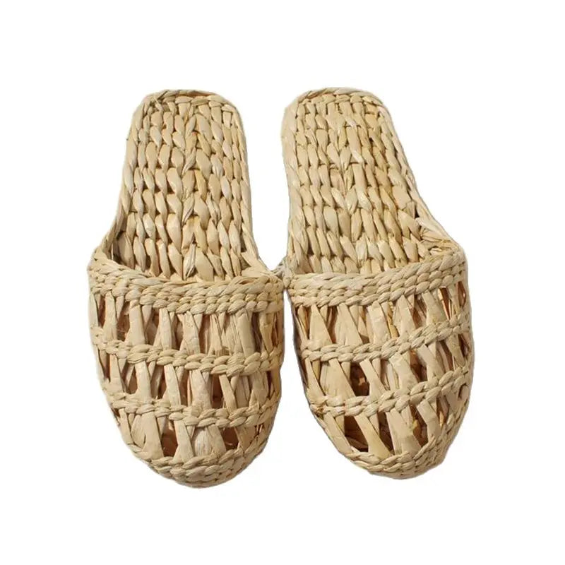 2023 New Ladies Beach Hemp Rope Sandals Couple Cosplay Straw Slippers Men And Women Home Soft Indoor Stage Shoes - Charlie Dolly