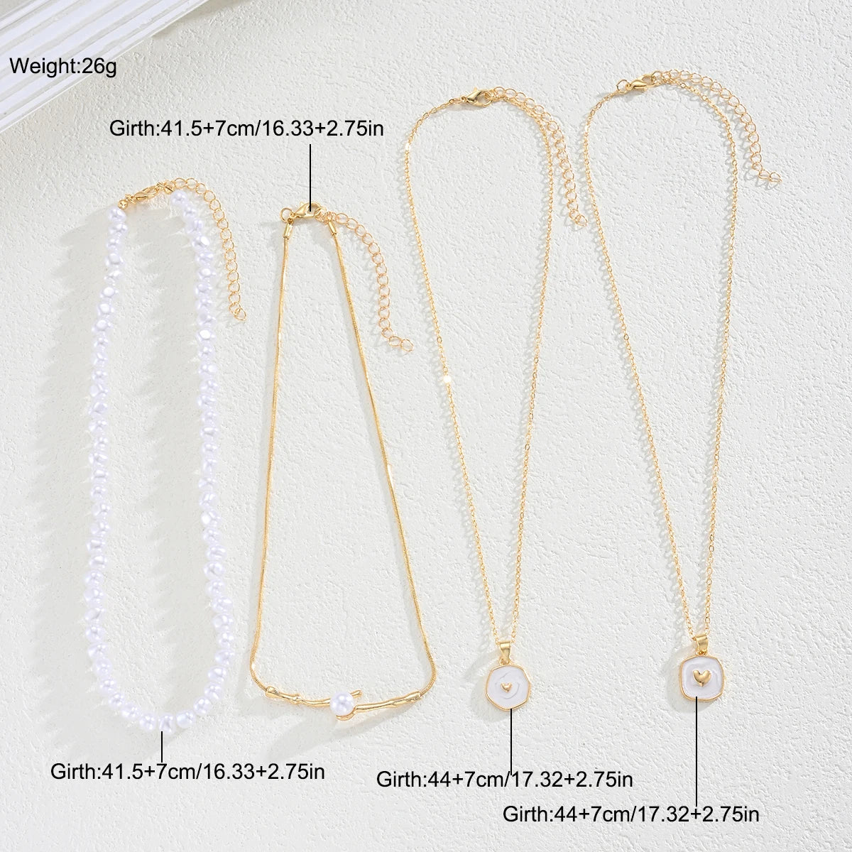 Fashion Boho Pearl Multilayer Necklace Set for Women Gold Plated Starfish Shell Pendant Choker Beach Party Vacation Jewelry 2026