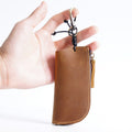 Genuine Leather Housekeeper Keychain Car Key Holder Men Zipper Key Ring Pouch Case Cover Keys Bag Key Organizer Wallet Purse - Charlie Dolly