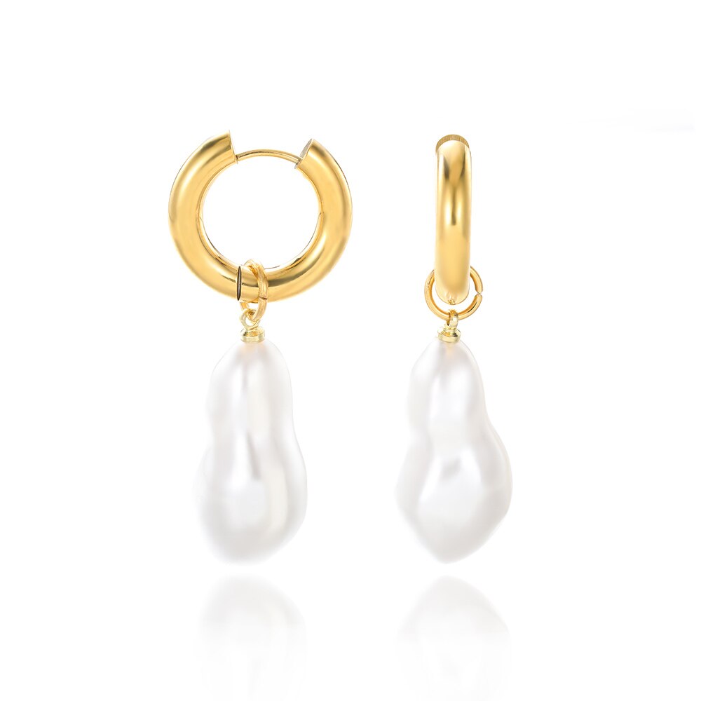Imitation Pearl Earrings Women Fashion Snowflake Crystal Earrings Charm Zircon Jewelry Cute Earrings Best Choice for Couple Gift - Charlie Dolly