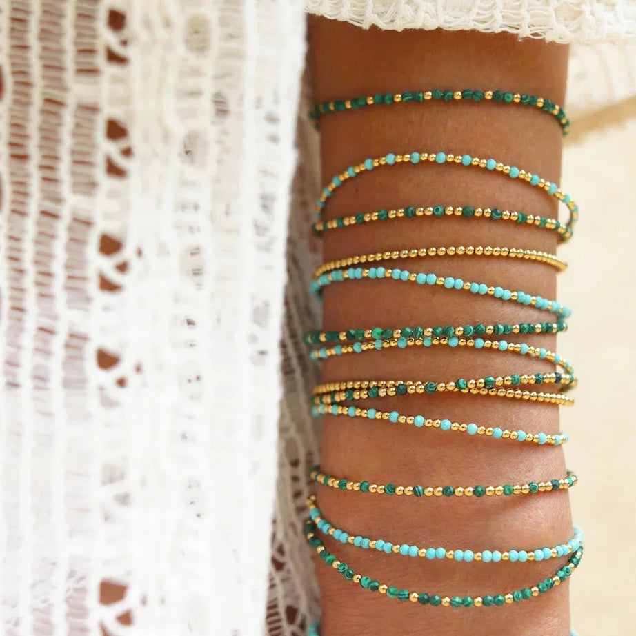 Natural Gemstone Beaded Bracelet