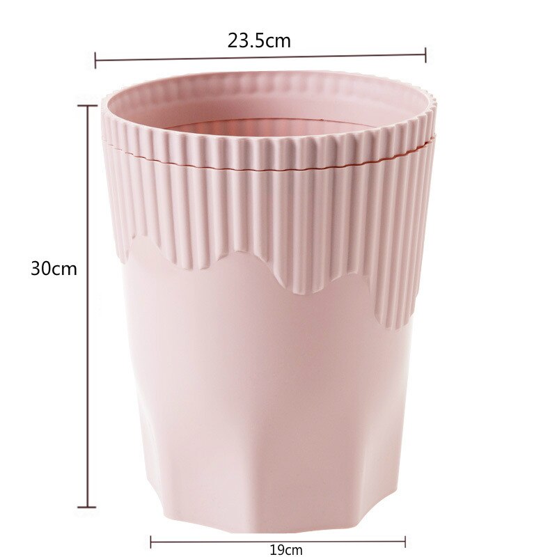 Creative Pink Waste Bin Anime Card Captor Sakura Plastic Trash Can Kawaii Cartoon Home Office Desktop Garbage Storage Basket New - Charlie Dolly