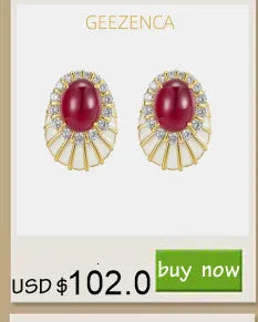 GEEZENCA 925 Silver Gold Plated Lapis Lazuli Bar Charm Dangle Drop Earrings Women CZ Geometric Oblong Simple Trendy Earring Gift