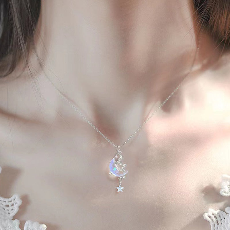 Gold Color Necklace Artificial Chokers Necklace Woman Planet Bridal Wedding Necklaces Link Chain Pendant Girls Jewelry - Charlie Dolly
