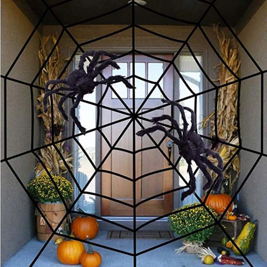 Light-up Spider Halloween Decoration,Big Lighted Spider for Scary Halloween Outdoor Indoor Yard Home Party Haunted House Décor