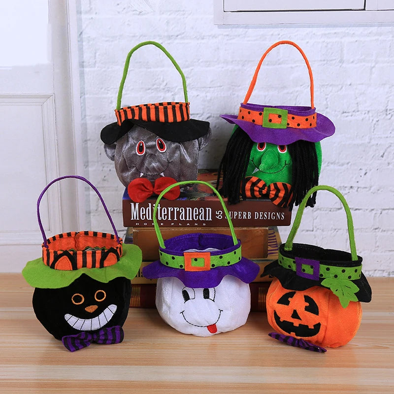 Halloween Hand Bag Witch Pumpkin Trick Or Treat Party Horror Ghost Festival Parti Happy Helloween Day Decor For Home 2024 Boo - Charlie Dolly