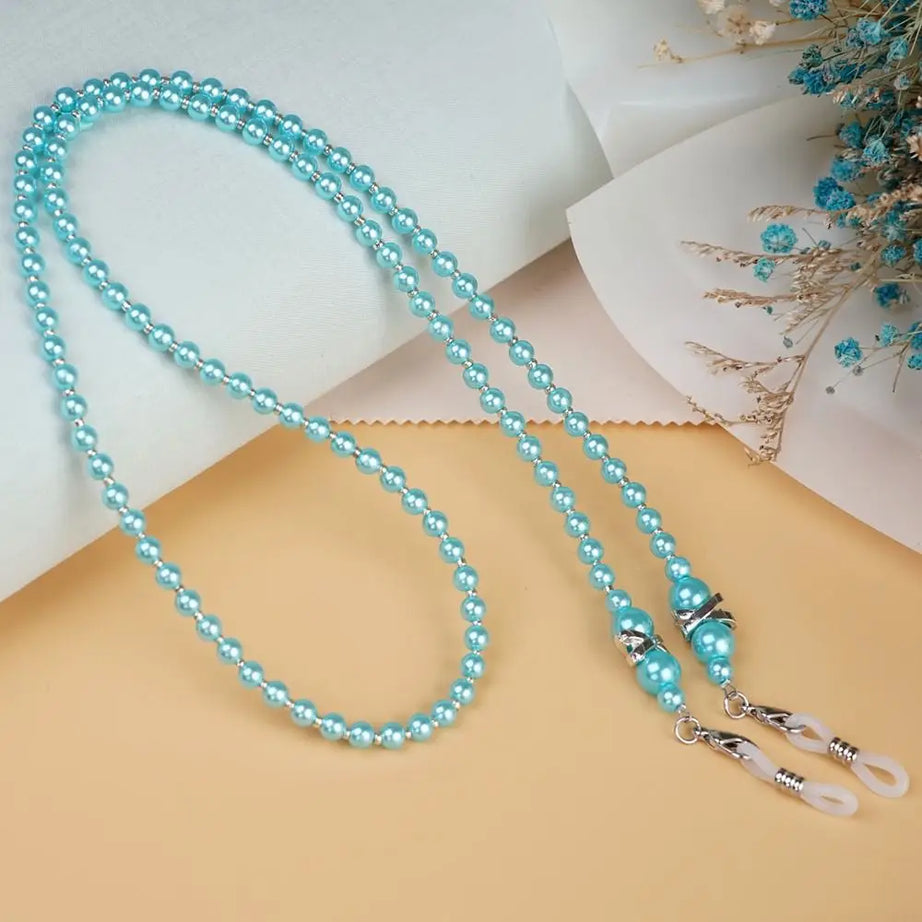 Pearl and Shell Beaded Sunglasses Chain Lanyard