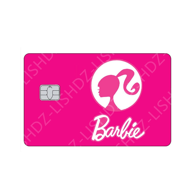 2023 Kawaii Barbie Game Card Sticker Anime Cartoon Small Chip Credit Debit Card Pvc Matte Stickers Film Tape Cover Decor Gifts - Charlie Dolly