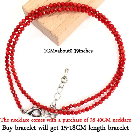 2mm Gemstone Beaded Necklace & Bracelet