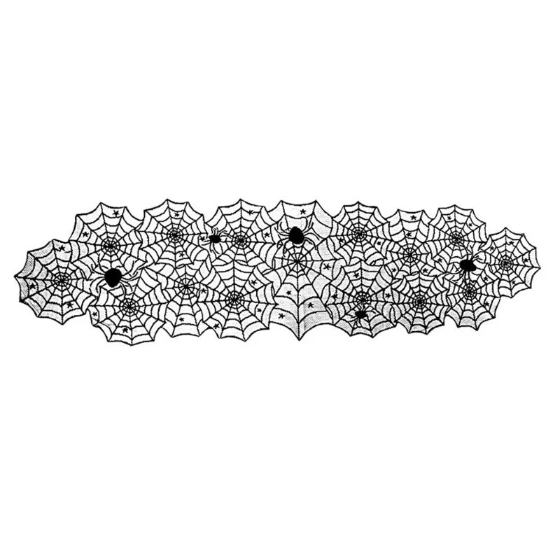 Halloween Tablecloths Spider Web Mantel Towel Bat Spider Table Flag Lampshade Table Decoration Halloween Home Decor Sets - Charlie Dolly