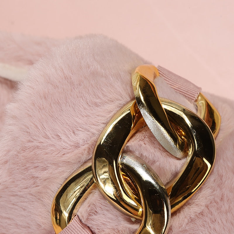 Women Cute Plush Slippers Boys Home Warm Indoor Shoe Furry Ladies Slippers Girls Cotton Slippers Fur Flip Flops - Charlie Dolly