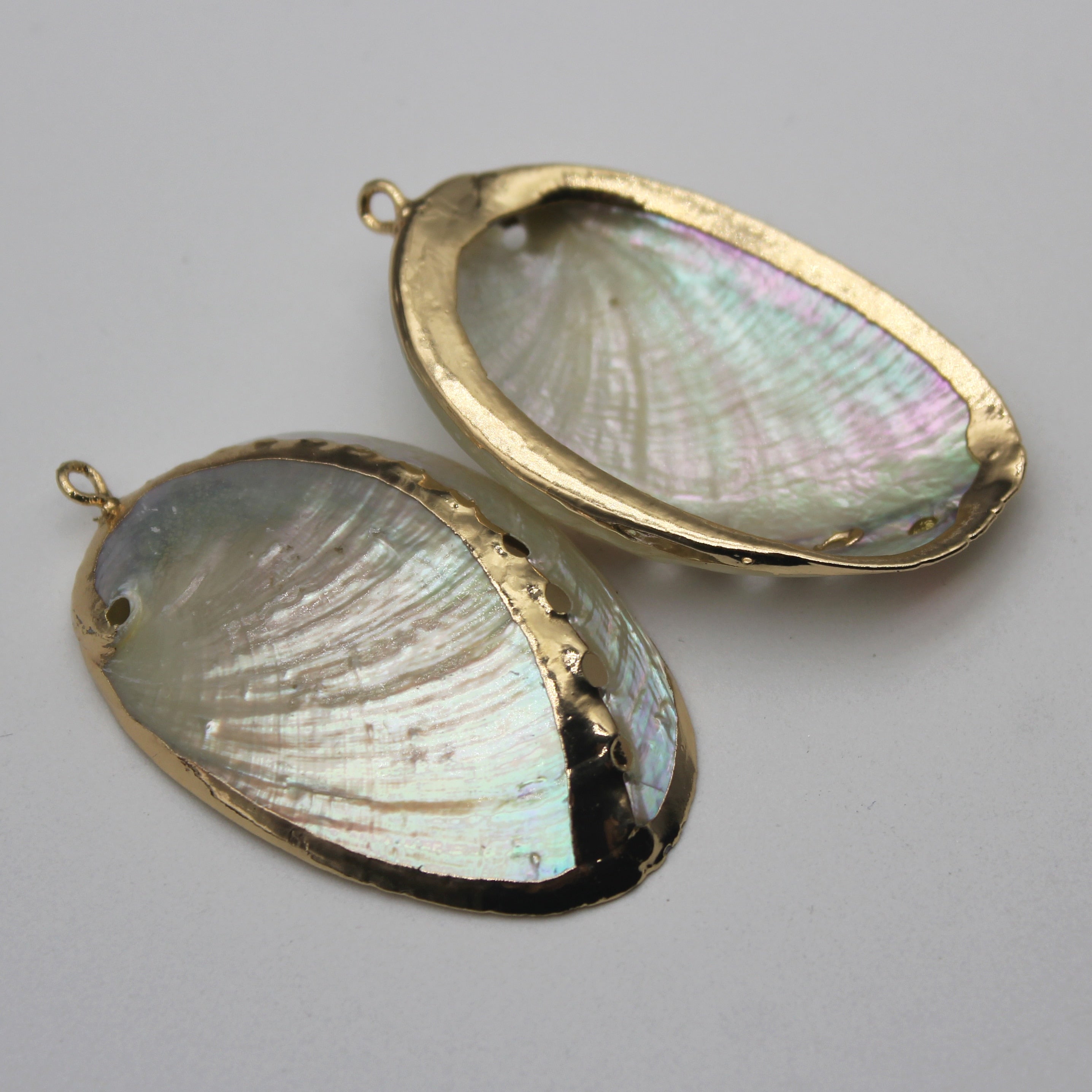 Natural Abalone Shell Pendant Beads Personality Ornaments For Jewelry Making DIY Necklace Earring Bracelet Handmade Accessories - Charlie Dolly