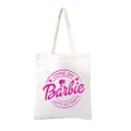 New Kawaii Barbie Canvas Bag Anime Y2K Fashion Casual Large Capacity Shoulder Bags Anime All-Match Shopping Tote Pouch Gifts Toy - Charlie Dolly