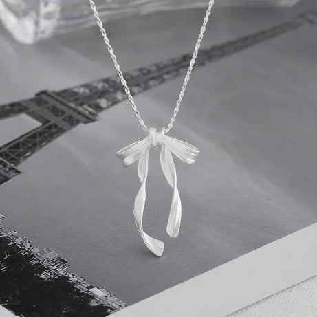 Bowknot Pendant Boho Elegant Clavicle Chain Necklace