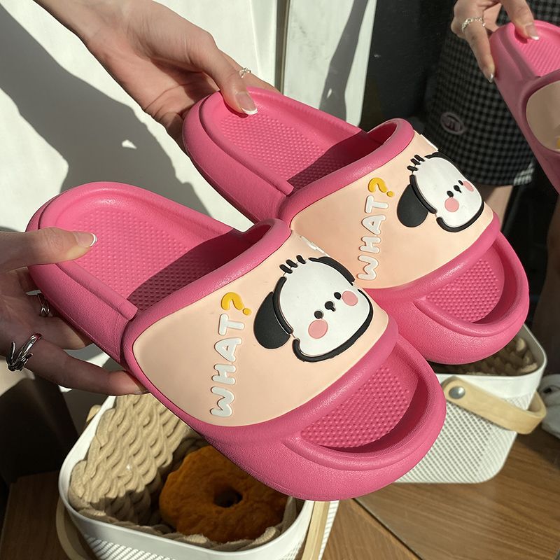 Cute Rabbit Slippers Women Indoor Home Bathroom Anti-slip Slides Shoes Soft Sole Beach Summer Sandals Women Slippers - Charlie Dolly