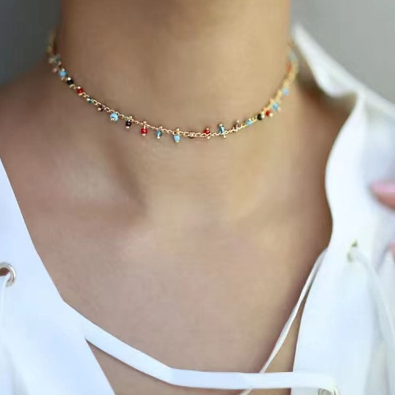 2023 Fashion Classic Stainless Steel Water Drop Chain Necklace Handmade High Quality Choker For Man Women Wild Minimalist Collar - Charlie Dolly