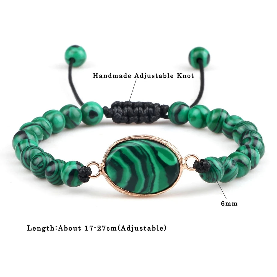 Malachite 108 Mala Necklace Bracelet Set Jewelry