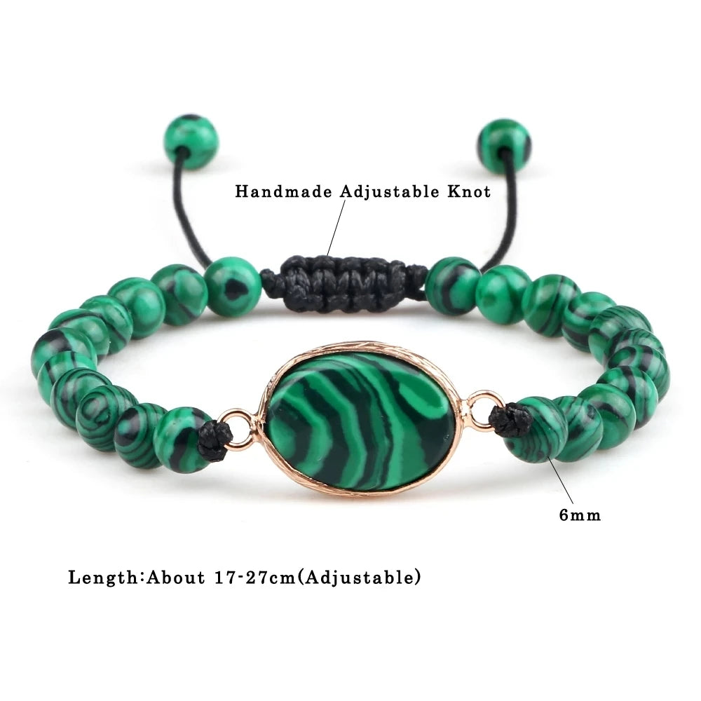 Malachite 108 Mala Necklace Bracelet Set Jewelry