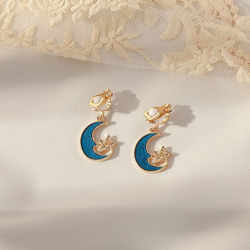 Ear Clips Without Pierced Ears Female Temperament Long Simple Ear Jewelry Thin Earrings Temperament Fashionable Exquisite - Charlie Dolly