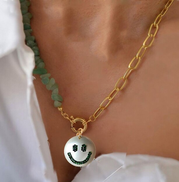 birthday gift Unisex Collar Concha Hip Hop Rock Stylish summer Polymer Clay boho puka shell Choker necklace jewelry women - Charlie Dolly